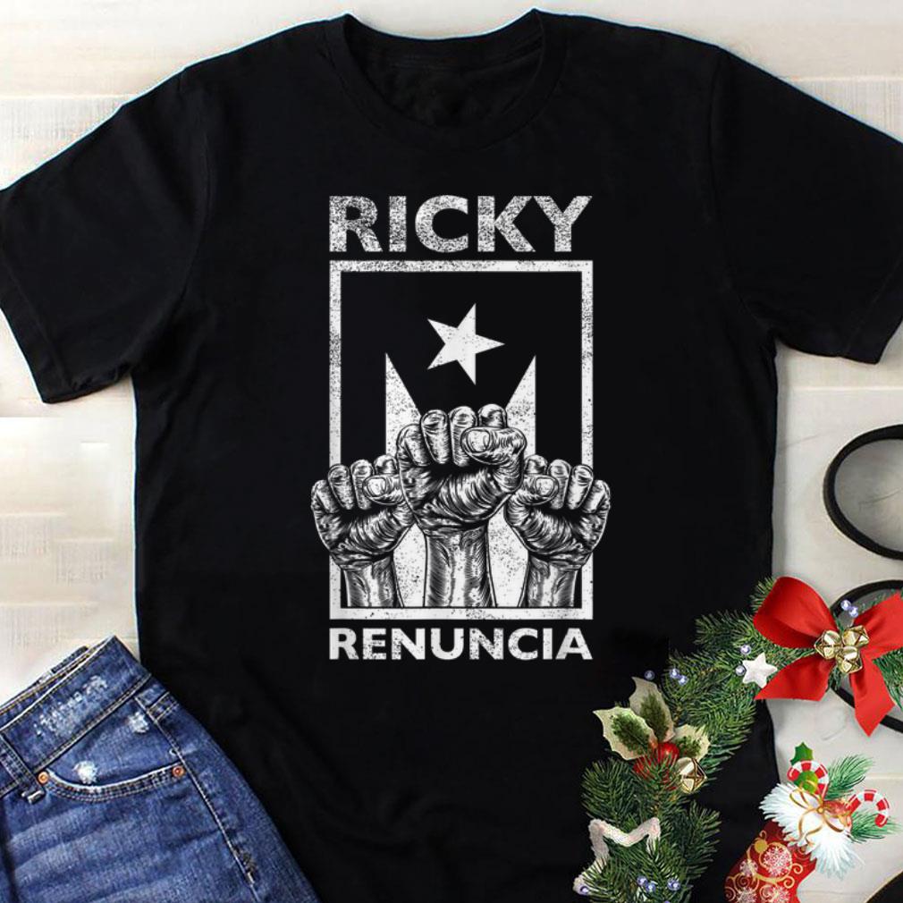 Top Ricky Renuncia The Fist Puerto Rico Flag hoodie