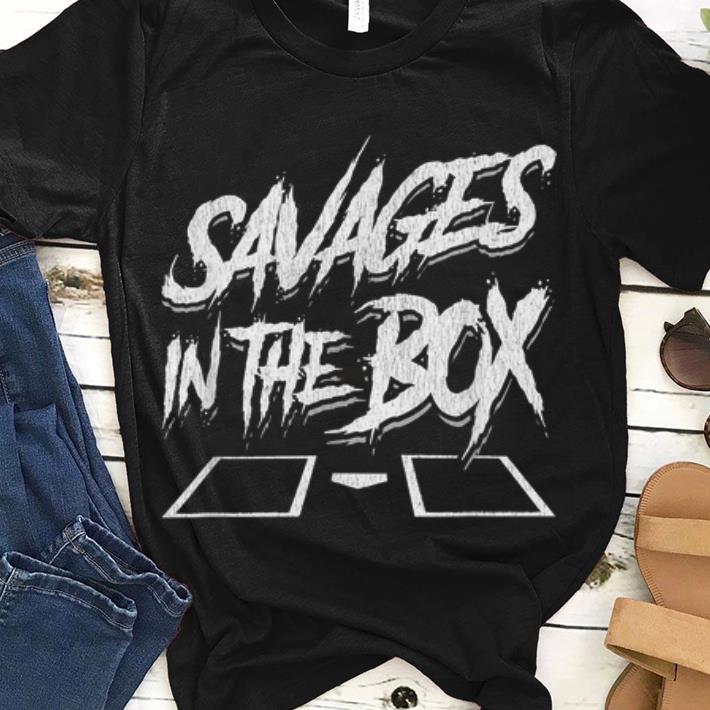Top Savages In The Box Baseball hoodie