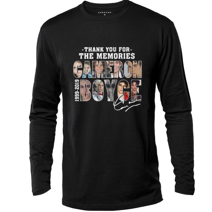 Top Thank you for the memories Cameron Boyce 1999-2019 signature shirt 6 Top Thank you for the memories Cameron Boyce 1999-2019 signature shirt