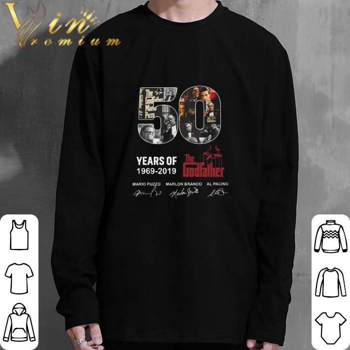 Awesome 50 years of The Godfather 1969-2019 signatures shirt 6 Awesome 50 years of The Godfather 1969-2019 signatures shirt