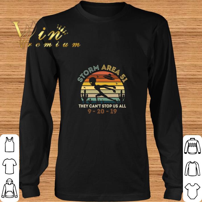 Awesome Alien Storm Area 51 they can't stop us all vintage shirt