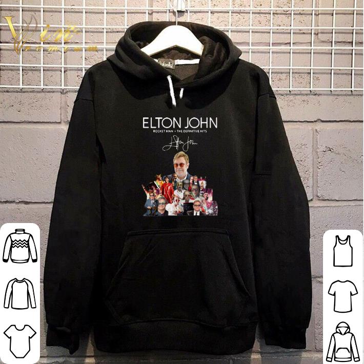 Awesome Elton John Rocket Man the definitive hits signature shirt
