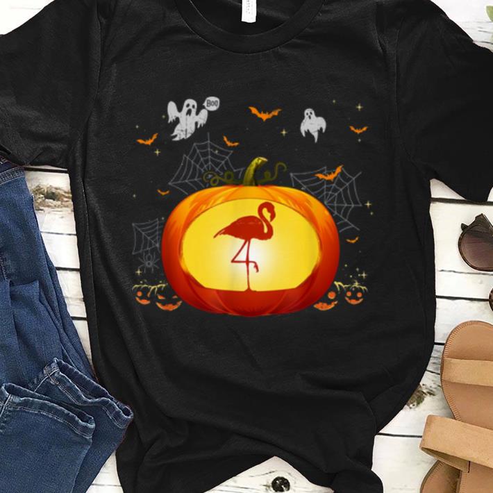 Awesome Flamingo Halloween Pumpkin Costume Cute Outfit Gift shirt