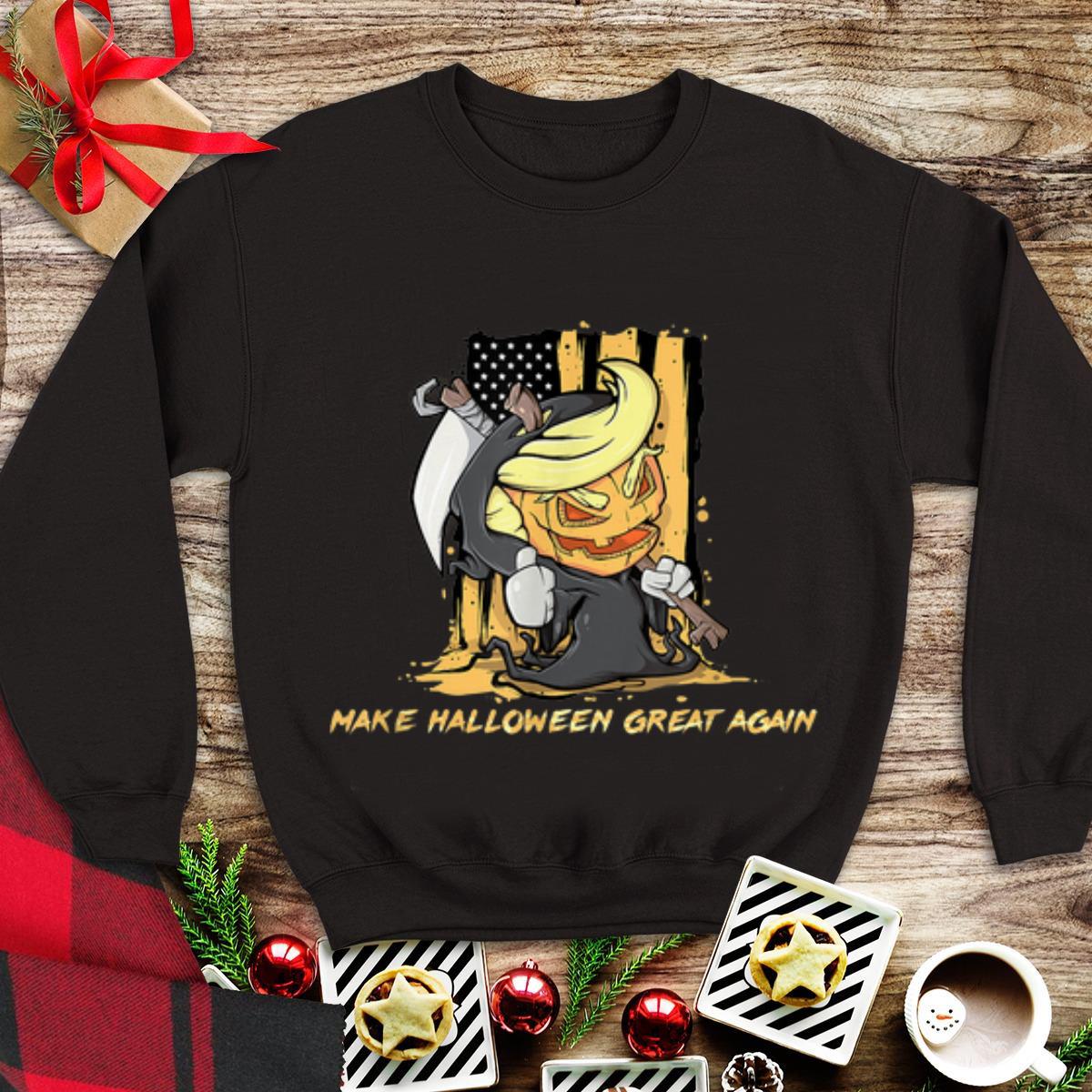 Awesome Halloween Trumpkin The Trump Reaper Holiday shirt