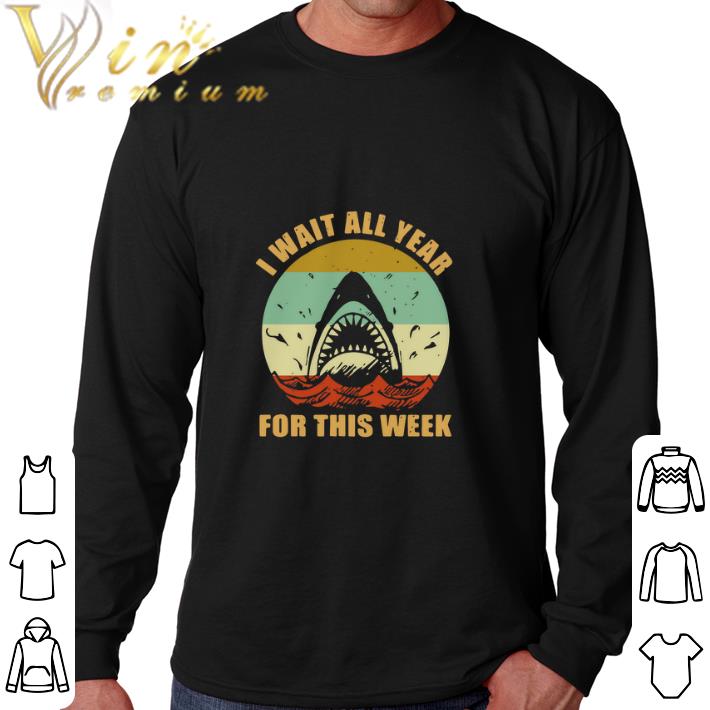 Awesome Jaws I wait all year for this week vintage shirt 6 Awesome Jaws I wait all year for this week vintage shirt