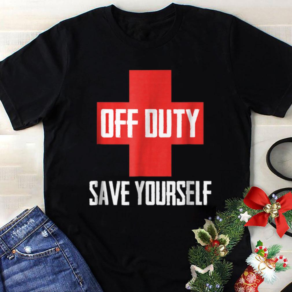 Awesome Off Duty Save Yourself Lifeguard Worker sweater