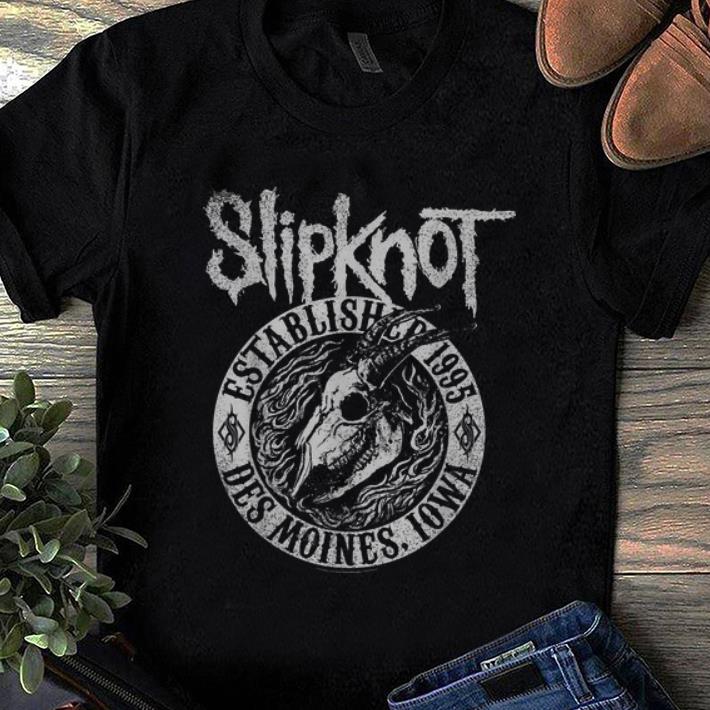 Awesome Official Goat Flames Slipknot Established 1995 shirt