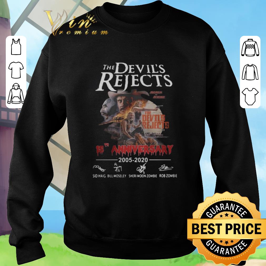 Awesome The Devil's Rejects 15th anniversary 2005-2020 signatures shirt