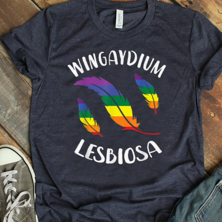 Awesome Wingaydium Lesbiosa LGBT Gay Pride Lesbian shirt
