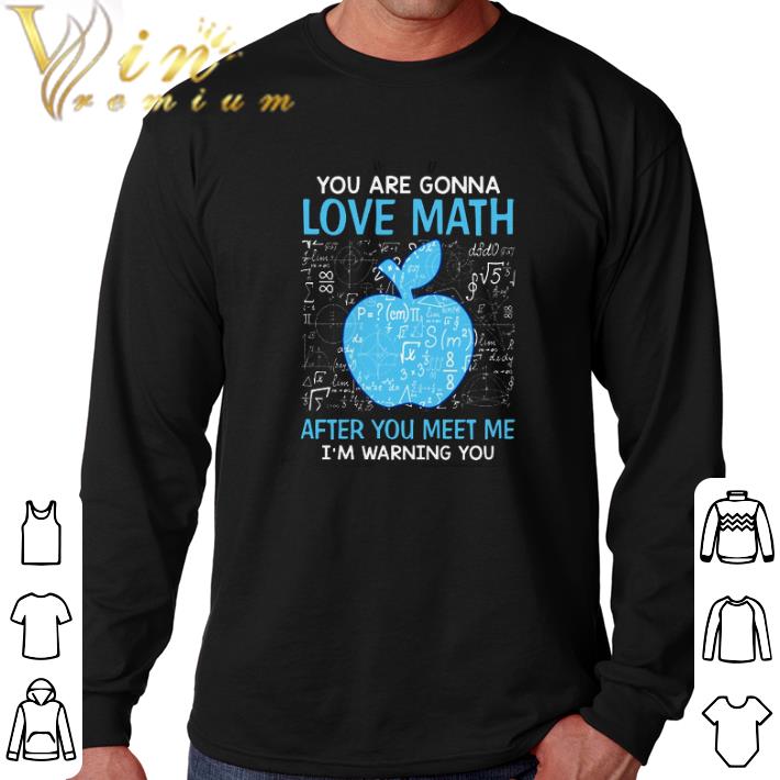 Awesome You are gonna love math after you meet me i'm warning you shirt