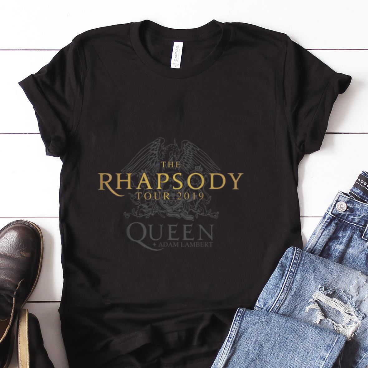  Best price The Rhapsody Tour 2019 Queen And Adam Lambert shirt
