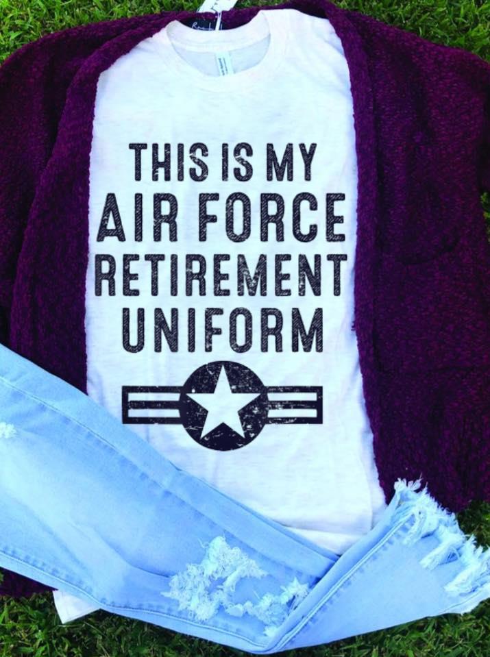  Best price This Is My Air Force Retirement Uniform shirt