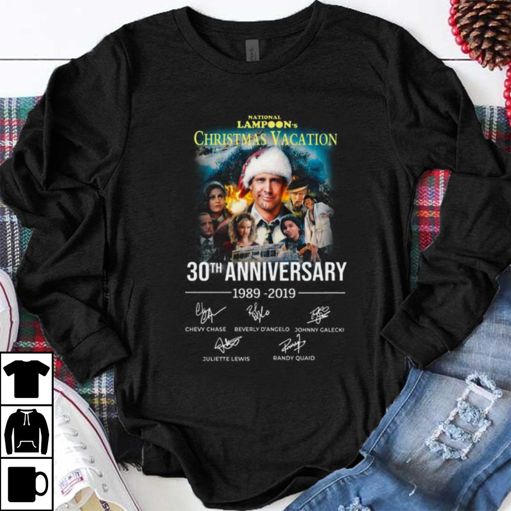 Funny Christmas Vacation 30th Anniversary 1989 2019 Signature shirt