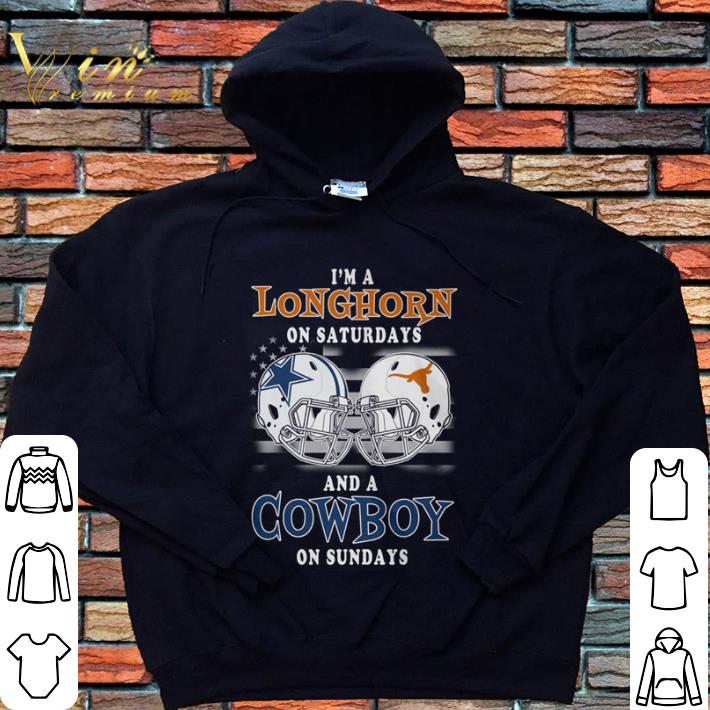 Funny I'm a Texas Longhorns on saturdays and a Dallas Cowboys on sundays shirt 6 Funny I'm a Texas Longhorns on saturdays and a Dallas Cowboys on sundays shirt