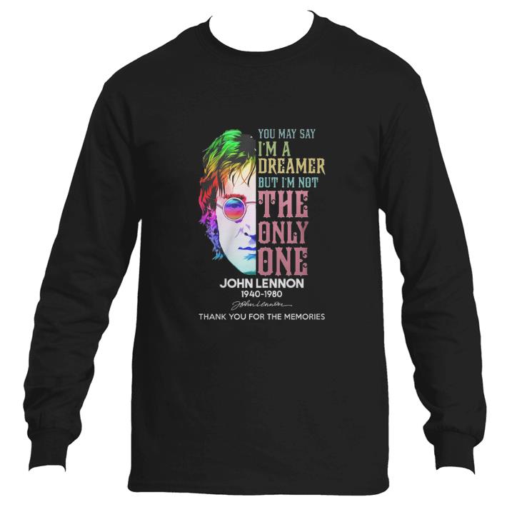 Hot John Lennon 1940-1980 signature thank you for the memories shirt 6 Hot John Lennon 1940-1980 signature thank you for the memories shirt