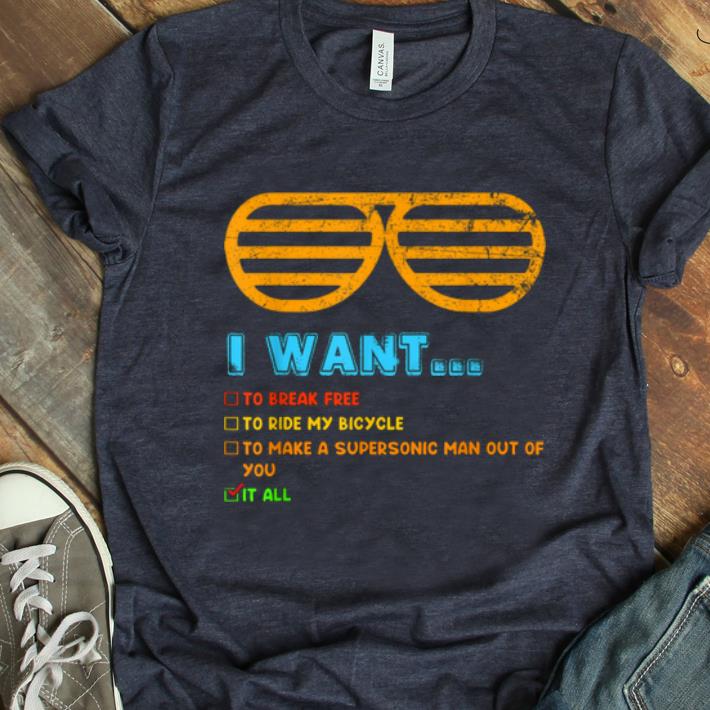 Hot Music Lover Gift I Want It All Music shirt