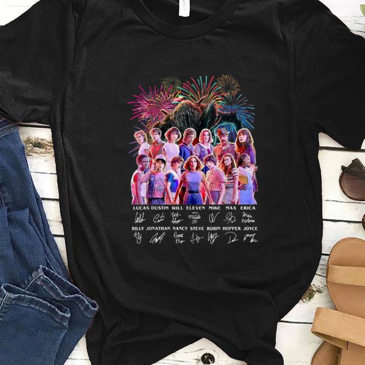 Hot Thank You For The Memories Stranger Things Firework Signature shirt