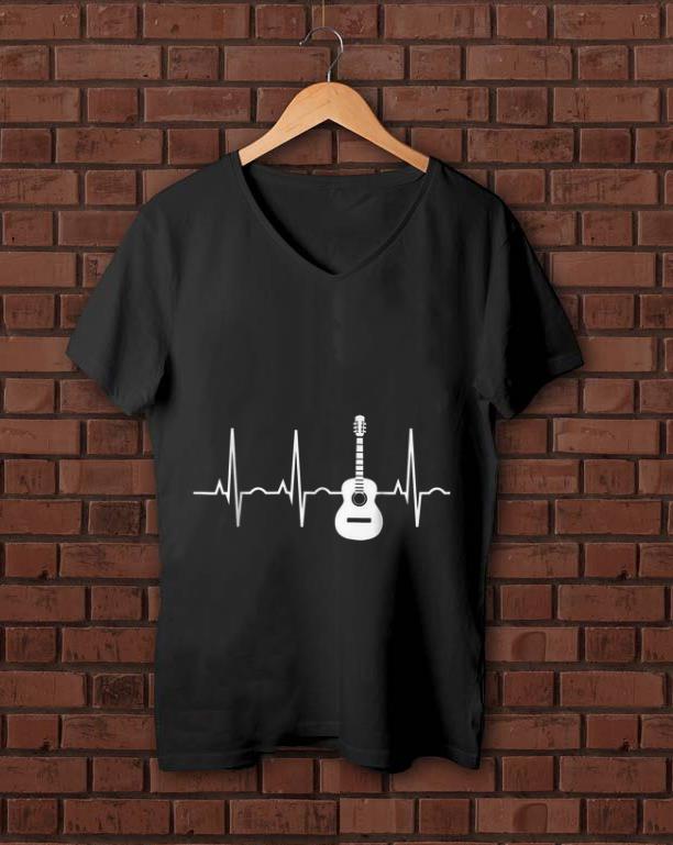 Nice Acoustic Guitar Heartbeat Musician shirt