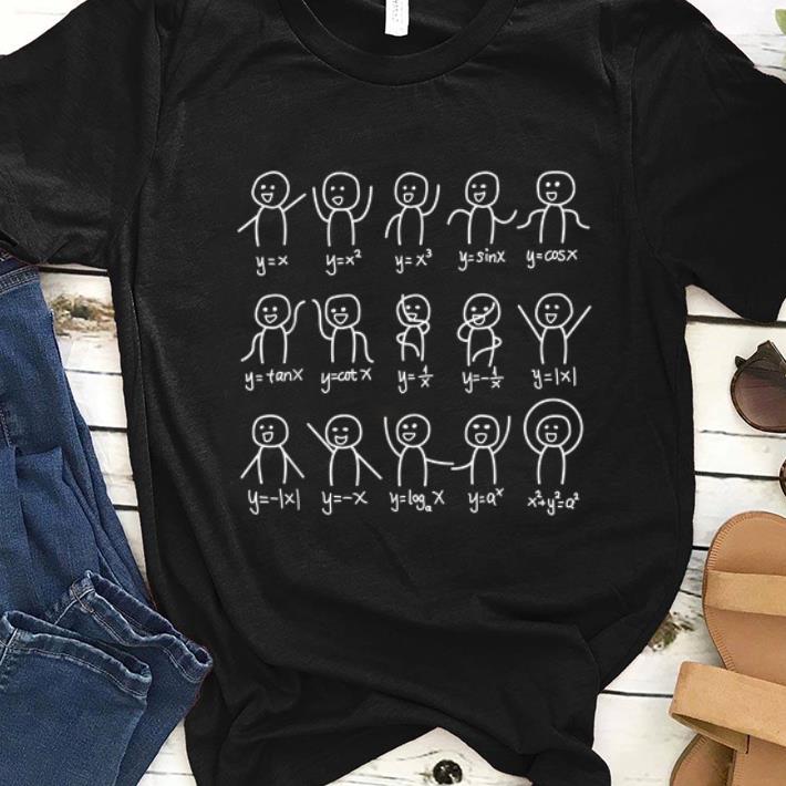 Nice Algebra Dance Graph Figures Math Equation shirt
