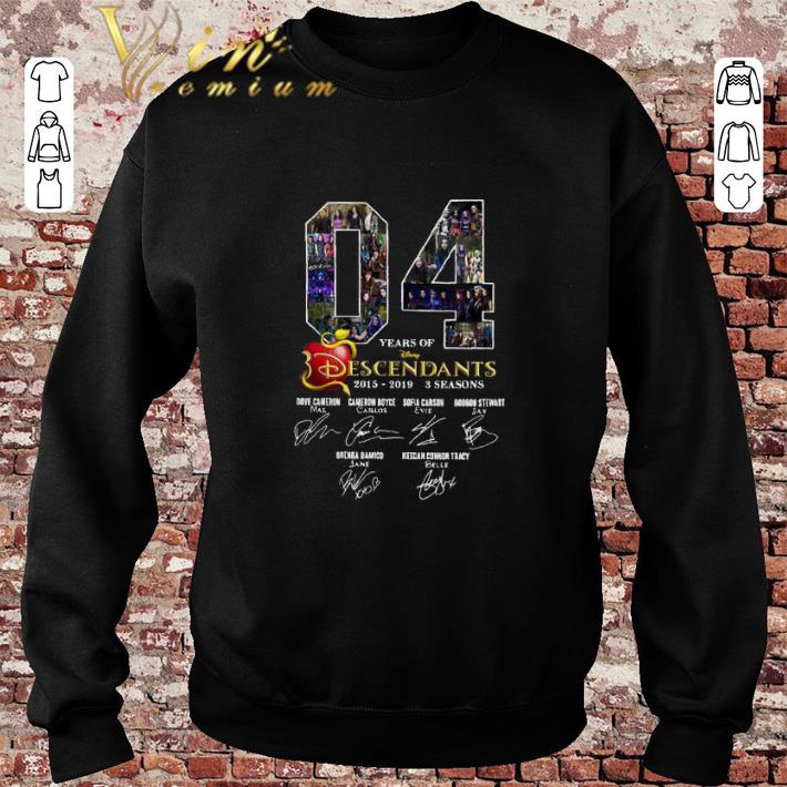 Official 04 Years of Descendants 2015-2019 3 seasons signatures shirt