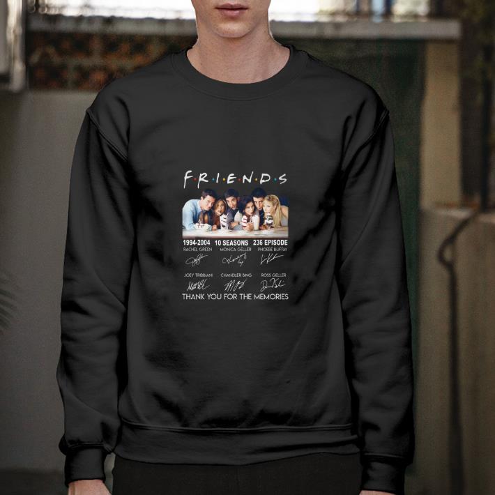 Official Friends 1994-2004 signatures thank you for the memories shirt