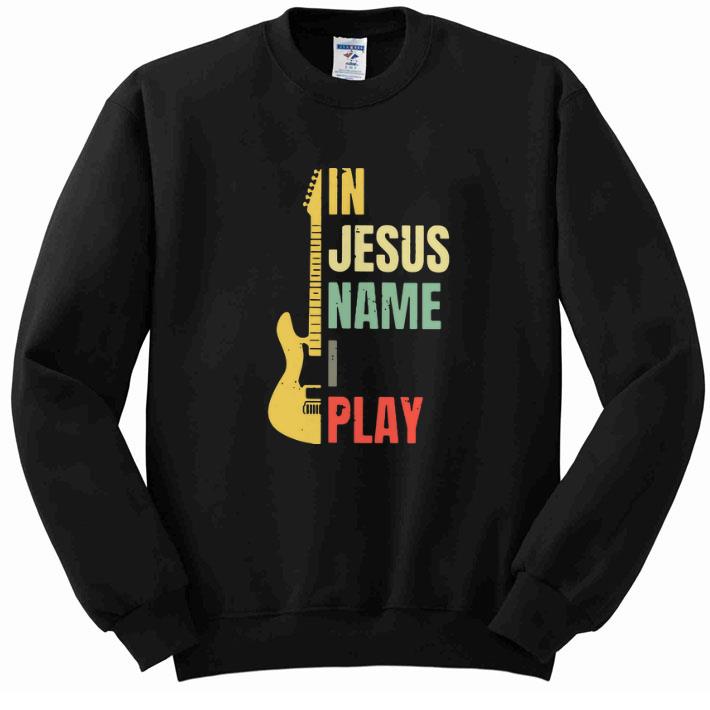Official Guitar in Jesus name i play shirt