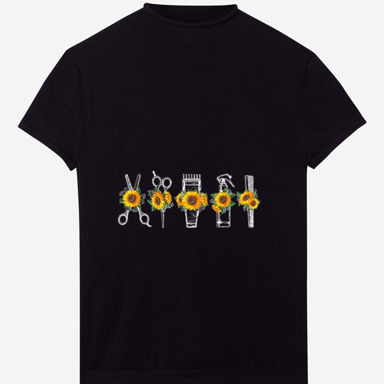Official Hair Stylist Barber Tools Sunflower shirt
