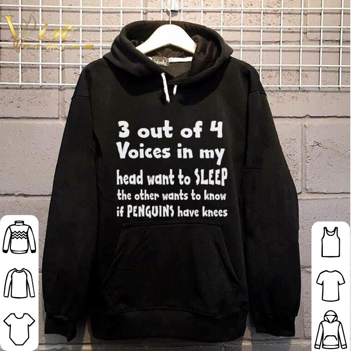 Official Hot 3 out of 4 voice in my head want to sleep shirt