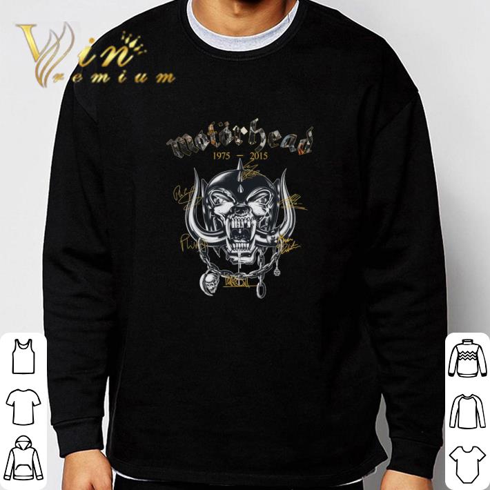 Official Motorhead 1975-2015 signatures shirt 6 Official Motorhead 1975-2015 signatures shirt