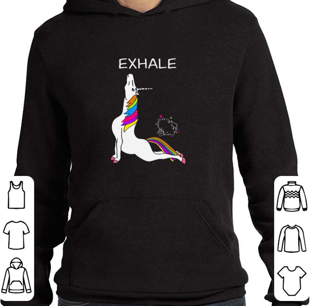 Official Yoga Unicorn exhale shirt