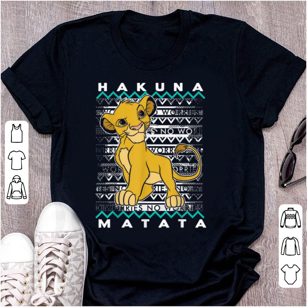 Original Disney Lion King Hakuna Matata Simba Artsy Background shirt