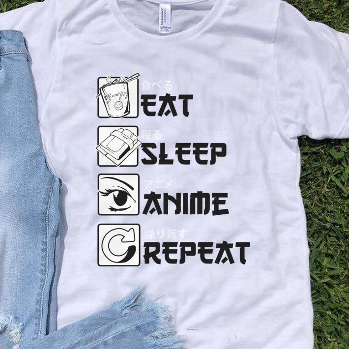 Original Eat Sleep Anime Repeat shirt