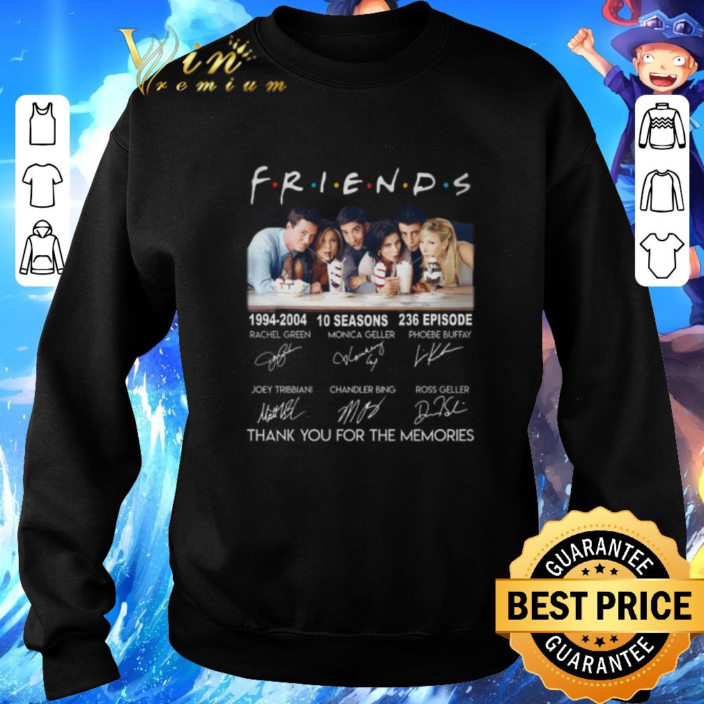 Original Friends 1994-2004 signatures thank you for the memories shirt