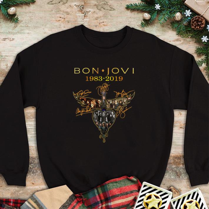 Premium Bon Jovi 1983-2019 signatures shirt 6 Premium Bon Jovi 1983-2019 signatures shirt