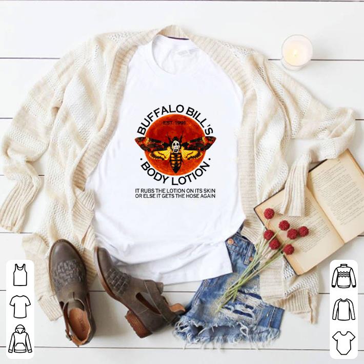Premium Buffalo Bill's est. 1991 body lotion it rubs the lotion sunset shirt