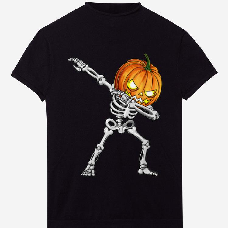 Premium Dabbing Skeleton Pumpkin Halloween shirt