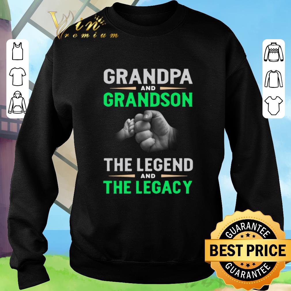 Premium Grandpa and grandson the legend and the legacy shirt