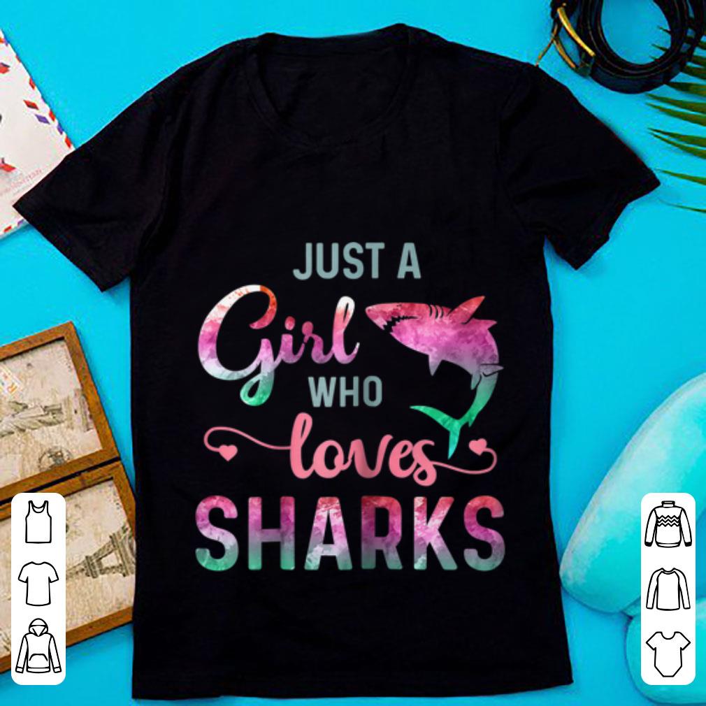 Premium Just A Girl Who Loves Shark shirt