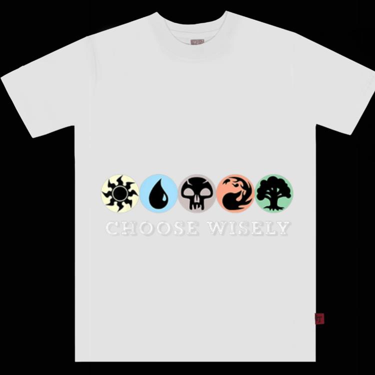  Premium Mana Symbols Gathering Magic Choose Wisely shirt