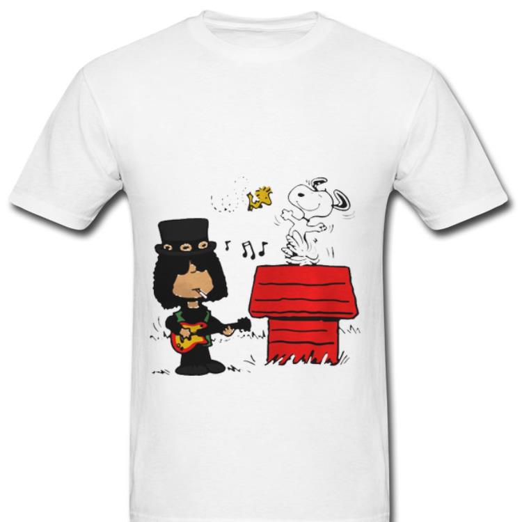 Premium Slash Guns N' Roses Snoopy And Woodstock shirt