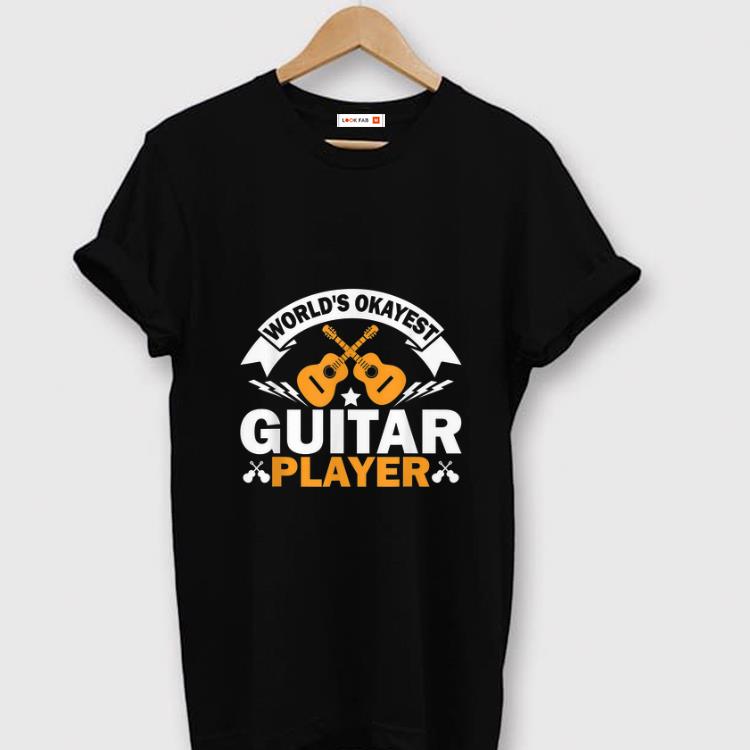Premium World's Okayest Guitar Player Acoustic Guitar shirt
