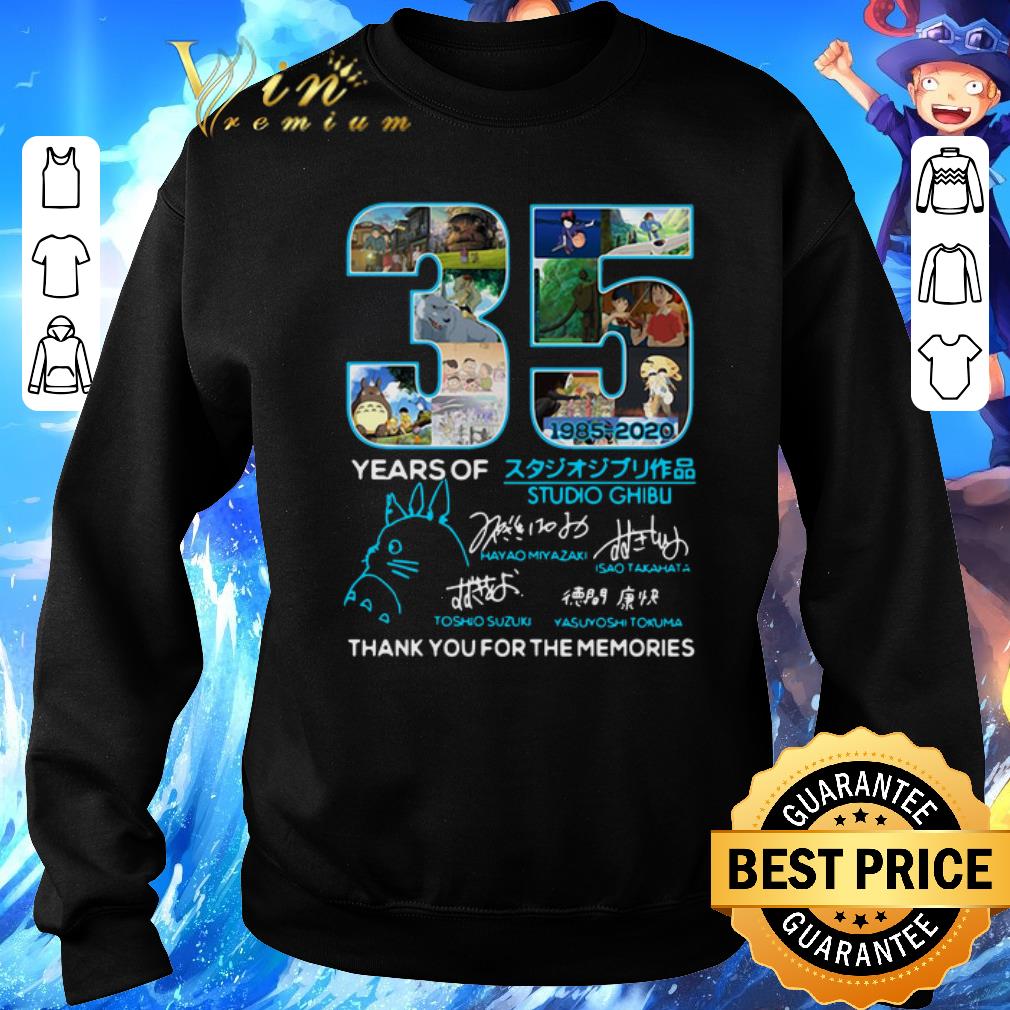 Pretty 35 Years Of Studio Ghibli 1985-2020 Thank You For The Memories shirt 6 Pretty 35 Years Of Studio Ghibli 1985-2020 Thank You For The Memories shirt