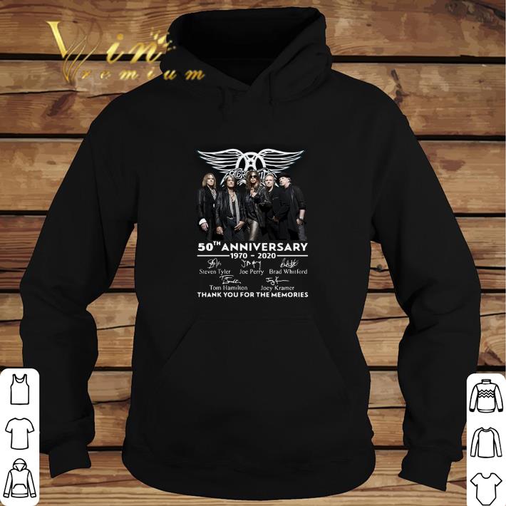 Pretty Aerosmith 50th anniversary 1970-2020 thank you for the memories shirt