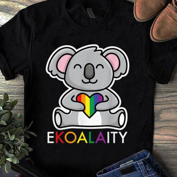 Pretty Ekoalaity Cute Koala BearRainbow Flag LGBT Gay Pride shirt