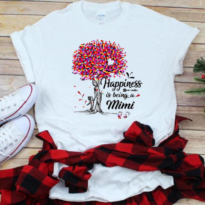 Pretty Happiness Is Being a Mimi Colorful Tree shirt