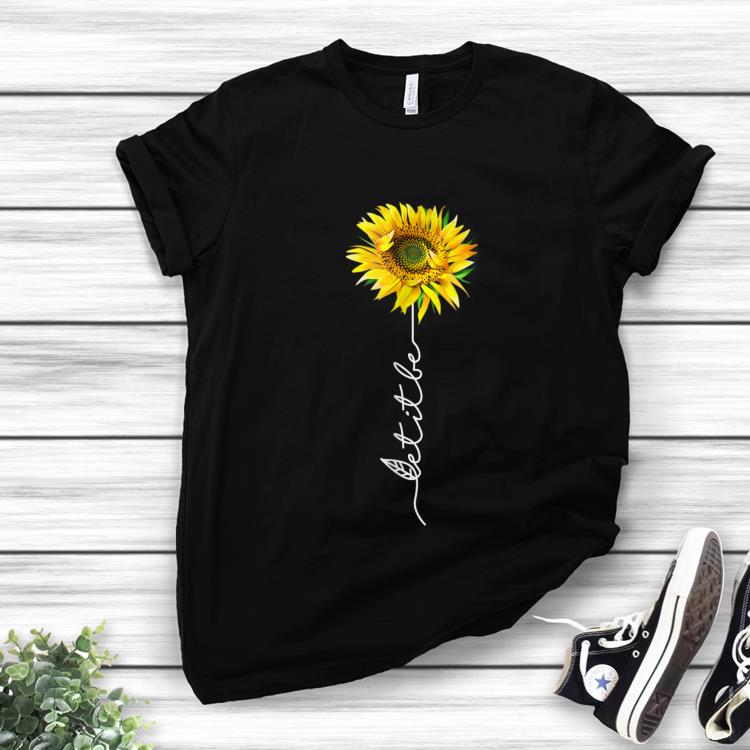 Pretty Let It Be Sunflower shirt