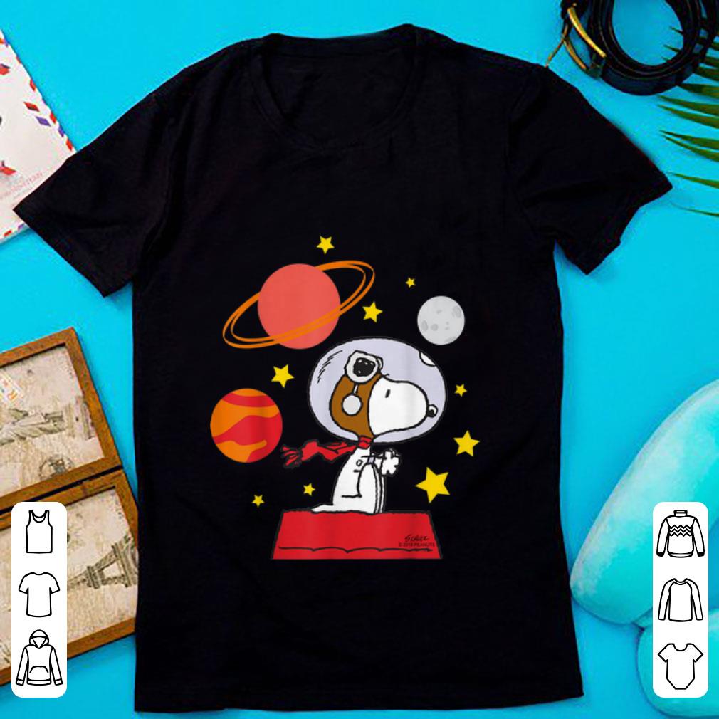 Pretty Peanuts Snoopy Space Pilot Mars, Moon And Saturn shirt