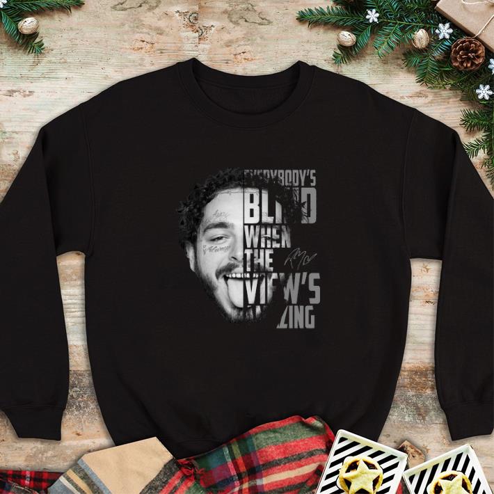 Pretty Post Malone everybody's blind when the view's amazing shirt