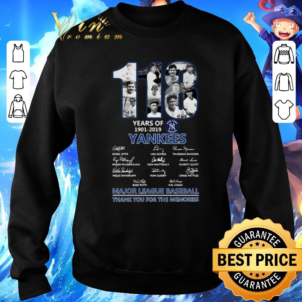 Top 118 Years Of New York Yankees 1901-2019 signatures shirt 6 Top 118 Years Of New York Yankees 1901-2019 signatures shirt