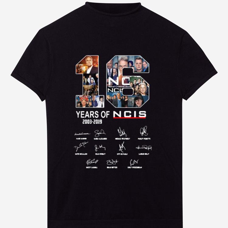 Top 16 Years Of NCIS Signature shirt